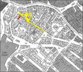 Gänsberg-Plan: Bergstraße 25 (rot markiert)