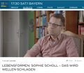 Leonhard F. Seidl 2021 Screenshot SAT. 1: Lebensformen: Sophie Scholl – Das wird Wellen schlagen