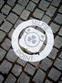 Ausgeklebter „Selfie-Point“ am Bahnhofplatz (September 2024)