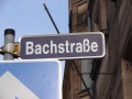 Straßenschild Bachstraße
