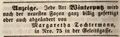 Anzeige M. Tochtermann, Fürther Tagblatt 20. November 1844