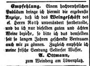 Ottmann übernimmt Zum Weinberg, Fürther Tagblatt, 26.4.1855.jpg