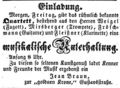 Zeitungsanzeige von Jean Braun, Wirt "<!--LINK'" 0:14-->, März 1851