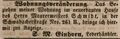 Zeitungsanzeige des Lederhändlers S. M. Einhorn in der Schwabacher Straße, Februar 1846