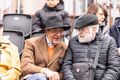 Hans Fäßler (links im Bild) beim Erntedankfestzug, Okt. 2024