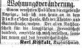 Wohnungsveränderung des Kupferschmiedmeisters <!--LINK'" 0:3-->, Februar 1862