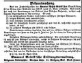 Emanuel-Pesselsche Brautstiftung, Fürther Tagblatt 30.04.1872.jpg