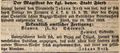 Zeitungsannonce des Weinwirts <!--LINK'" 0:14-->, Johann Roth, Mai 1839