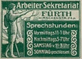 <i>"Arbeiter-Sekretariat Fürth"</i>, <!--LINK'" 0:22--> 24. Historische <!--LINK'" 0:23-->.