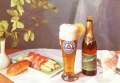 Humbser Weizenbier mit dem Namen "Champagner", Ansichtskarte aus den <a class="mw-selflink selflink">1970er</a> Jahren