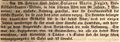 Zeitungsartikel über das Ableben der <!--LINK'" 0:26-->, März 1839