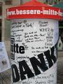 Aktion der Bürgerinitiative "Eine bessere Mitte für Fürth", Juli 2009