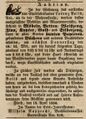 Auktion des verstorbenen L. Beils, Fürther Tagblatt, 16.4.1850
