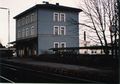 : Gebäude des Bahnhofes Vach im November 1989 als er noch ein Bahnhof war (längst privatisiert)