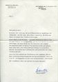Schreiben vom Bürgermeister Heinrich Stranka (anonymisiert) an Weihnachten 1975