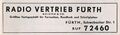 Werbung vom Fachgeschäft <!--LINK'" 0:41--> in der Schülerzeitung <!--LINK'" 0:42--> Nr. 2 1966