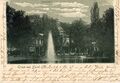 Ansichtskarte im Stadtpark mit dem Stadtpark-Restaurant zum Vollmond, gel. 1898