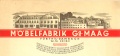 Historischer Briefkopf der Fa. Georg Maag Möbelwerkstätten, 1930er Jahre