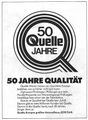 Werbung Versandhaus <a class="mw-selflink selflink">Quelle</a> im  1977 zum 50. jährigen Jubiläum