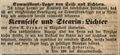 Werbeannonce des Kaufmanns <a class="mw-selflink selflink">Friedrich Heberlein</a>, Januar 1839