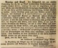 Danksagung Witwe Halberstätter, Fürther Tagblatt 23. April 1842