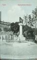 Hopfenpflückerinbrunnen auf einer historischen Ansichtskarte