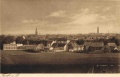 Historische Postkarte mit Stadtansicht von Westen