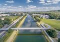 Der Eschenausteg über den Main-Donau-Kanal, Aufnahme vom 10 Juli 2016