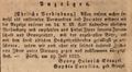Heiratsanzeige von  und , Juli 1825