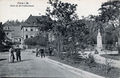 Billinganlage um 1905 – im Hintergrund steht der Ceresbrunnen und die Bäckerei Georg Hösch im Seyfried’schen Gartenhaus