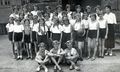 Alle Siegerinnen des Schulwettbewerbs am Lohnert-Sportplatz, Schüllerinnen der Pestalozzischule, ca. 1937