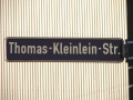 Straßenschild Thomas-Kleinlein-Straße