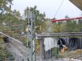 Eisenbahnbrücke an der Theodor-Heuss-Straße beim Abriss am 27. Oktober 2024