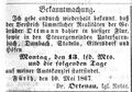 Ottmann Konkurs, Fürther Tagblatt, 11.5.1867