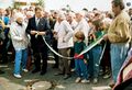 Freigabe des Talübergangs zwischen <!--LINK'" 0:97--> und <a class="mw-selflink selflink">Vach</a> durch OB Lichtenberg, Sep. 1993