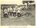 Übung im Abkochen auf dem Hainberg. Aufnahme um 1910