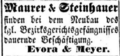 Anwerbung von Maurern und Steinhauern für den Bau des Bezirksgerichtsgefängnisses, Nov. 1871