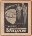 Werbung vom Bekleidungsahaus Hofmann und Wagner in der Schülerzeitung <!--LINK'" 0:24--> Nr. 3 12/1955