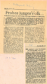 Zeitungsartikel aus der Nordbayerischen Zeitung und aus den Fürther Nachrichten zur Sternwanderung 1960 nach Cadolzburg.