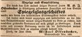 Zeitungsannonce des Spiegelhändlers <a class="mw-selflink selflink">Michael Offenbacher</a>, 1840