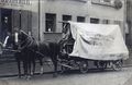 Pferdefuhrwerk der CHN um 1900 vor Königstraße 26/28 Waldmann