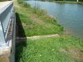 Einleitungsrinne des Schillengrabens in den Main-Donau-Kanal unterhalb der Betriebswegbrücke