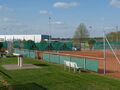 Gelände des Tennisclubs innerhalb des TSV in Burgfarrnbach, April 2017