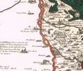 Ausschnitt aus der Karte "Nurnbergischer Bezirck inerhalb denen so genanten Gräntz Wassern", um 1733