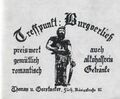 Werbung vom "Burgverließ" <a class="mw-selflink selflink">Thomas & Gerstacker</a> in der Schülerzeitung <!--LINK'" 0:1--> Nr. 3 1969