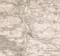 Ausschnitt aus dem Topographischen Atlas vom Königreiche Baiern diesseits des Rhein (Blatt 34: Nürnberg, 1:50 000), wohl 1832 (oder "vor 1832?")