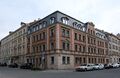 Zwei Anschriften - ein Gebäude: Kaiserstraße 162 und Leyher Straße 12 in der Südstadt, April 2021
