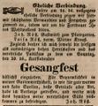 Zeitungsanzeige der Wirtsleute Röß im <!--LINK'" 0:26--> bzgl. ihrer Verehelichung, August 1846
