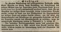 Zeitungsartikel über die Verleihung der Ehrenbürgerwürde an , Januar 1843