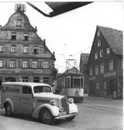 Marktplatz 2 (links) Königstraße 46 (rechts), 21.Mai 1950.jpg